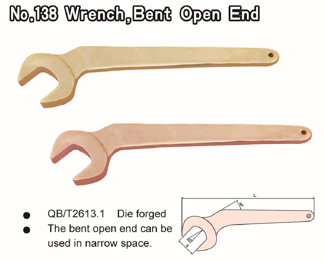 No. 138 Wrench, Bent Open End