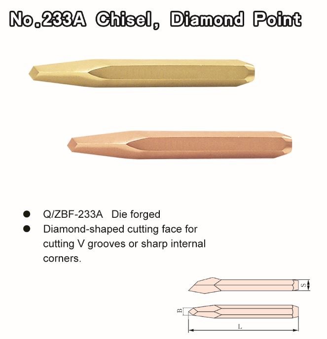 No. 233A Chisel, Diamond Point XSPARK Brands