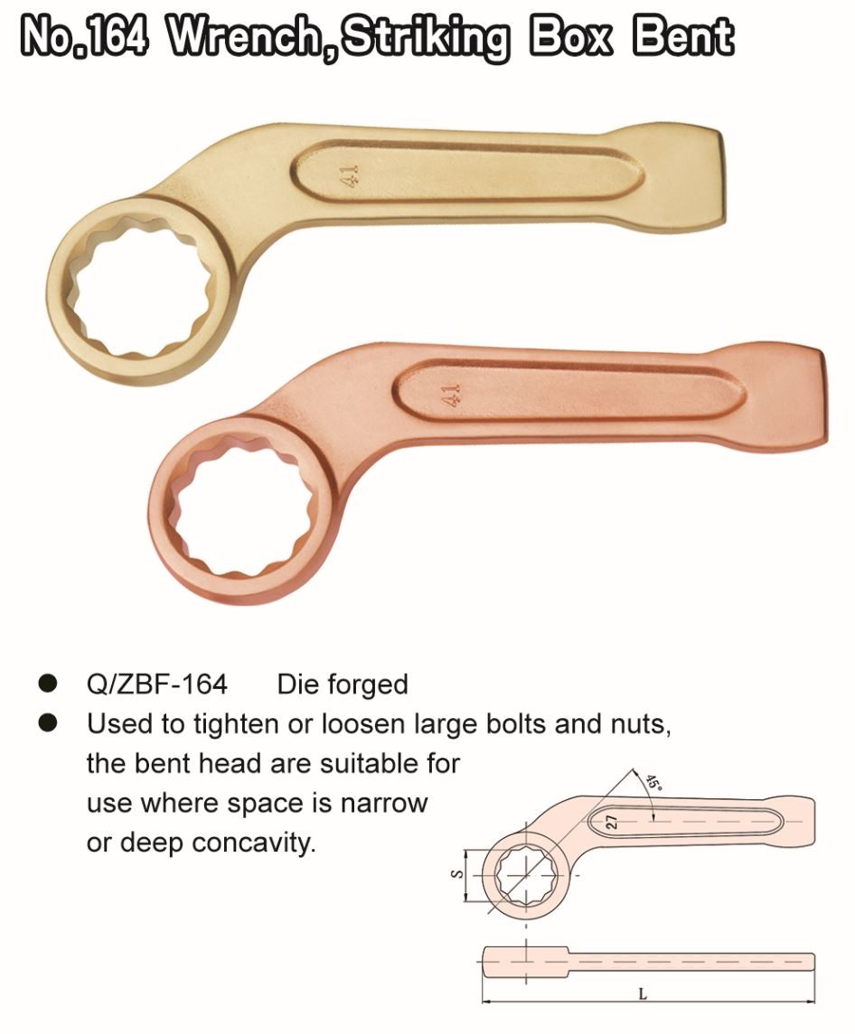 No. 164 Wrench, Striking Box Bent